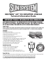 Preview for 1 page of Sun System NEUTRON LEC 315 Technical Information Manual