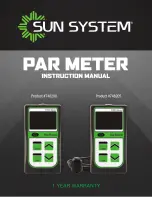 Sun System Par meter Instruction Manual предпросмотр