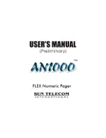 Sun Telecom AN1000 User Manual preview