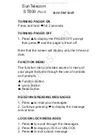 Preview for 1 page of Sun Telecom ST800 PLUS Quick Start Manual