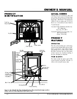 Preview for 3 page of sun valley MSTBVN Owner'S Operation And Installation Manual