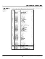 Preview for 29 page of sun valley MSTBVN Owner'S Operation And Installation Manual