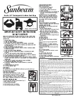 Preview for 1 page of Sunbeam 1501 Instruction Manual