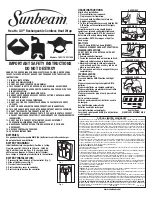 Предварительный просмотр 1 страницы Sunbeam 1501 Instruction Manual