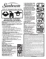 Preview for 2 page of Sunbeam 1501 Instruction Manual