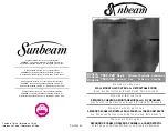 Sunbeam 1629-020 Instruction Manual предпросмотр