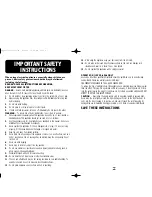 Предварительный просмотр 2 страницы Sunbeam 1632 Series Instruction Manual