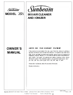 Preview for 8 page of Sunbeam 2571 Owner'S Manual, Operating Instruction