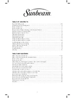 Preview for 3 page of Sunbeam 26630 Instruction Manual