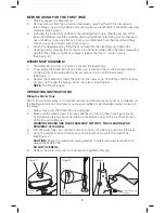 Preview for 8 page of Sunbeam 26630 Instruction Manual