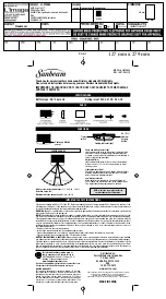 Предварительный просмотр 1 страницы Sunbeam 30310684 Instruction Manual