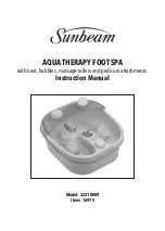 Предварительный просмотр 1 страницы Sunbeam 32310009 Instruction Manual