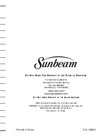 Preview for 10 page of Sunbeam 3842 User Manual