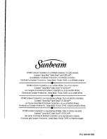 Preview for 48 page of Sunbeam 3956 Instruction Manual