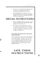 Предварительный просмотр 3 страницы Sunbeam 4041 User Manual