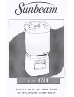 Sunbeam 4744 Instruction Manual And Recipe Booklet preview