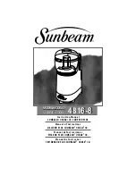 Preview for 1 page of Sunbeam 4816-8 Instruction Manual