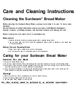 Preview for 73 page of Sunbeam 5841 User Manual