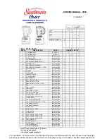 Preview for 1 page of Sunbeam 6644 X Service Manual