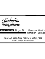 Предварительный просмотр 1 страницы Sunbeam 7656-10 Instruction Booklet