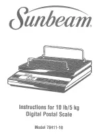 Sunbeam 78411-10 Instructions For Use preview