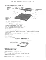 Preview for 2 page of Sunbeam 78622-00 Freightmaster Instrucion Book