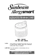 Preview for 1 page of Sunbeam ALLERGYSMART 2540 Use And Care Manual