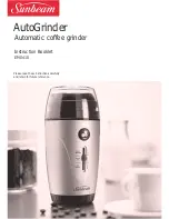 Sunbeam AutoGrinder EM0410 Instruction Booklet preview