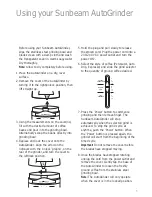 Preview for 7 page of Sunbeam AutoGrinder EM0410 Instruction Booklet