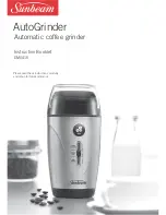 Предварительный просмотр 1 страницы Sunbeam AutoGrinder EM0415 Instruction Booklet