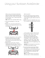 Предварительный просмотр 7 страницы Sunbeam AutoGrinder EM0415 Instruction Booklet