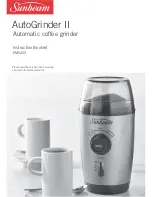 Sunbeam AutoGrinder EM0420 Instruction Booklet предпросмотр