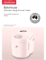 Sunbeam Bakehouse BM3500 Instruction/Recipe Booklet preview