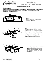 Предварительный просмотр 6 страницы Sunbeam BC1712G Owner'S Manual