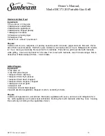 Предварительный просмотр 13 страницы Sunbeam BC1712G Owner'S Manual