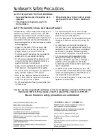 Предварительный просмотр 2 страницы Sunbeam BEATERMIX JM3200 Instruction/Recipe Booklet
