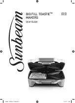 Sunbeam Big Fill Toastie GR6250 User Manual предпросмотр