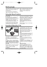 Preview for 11 page of Sunbeam BM005 Instruction/Recipe Booklet And Guarantee