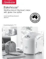 Предварительный просмотр 1 страницы Sunbeam BM3500S Bakehouse Instruction Booklet