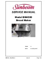 Sunbeam BM4500 Bakehouse Service Manual предпросмотр