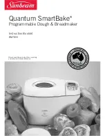 Предварительный просмотр 1 страницы Sunbeam BM7800 Quantum SmartBake Instruction Booklet