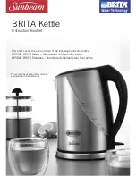 Preview for 1 page of Sunbeam BRITA KE5300 Instruction Booklet