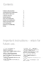 Preview for 2 page of Sunbeam BT7200 User Manual