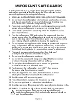 Предварительный просмотр 2 страницы Sunbeam BVSBDW13-033 User Manual