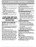 Preview for 3 page of Sunbeam BWF2002P-CN Instruction Leaflet