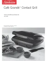 Предварительный просмотр 1 страницы Sunbeam Cafe Grande GC2400 Instruction/Recipe Booklet