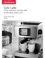 Sunbeam Cafe Latte EM5600 Instruction Booklet preview