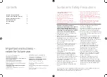 Preview for 2 page of Sunbeam CAFE PRESS User Manual