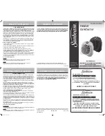 Preview for 1 page of Sunbeam Calefactor SEH402 Instruction Manual
