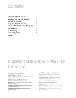 Preview for 2 page of Sunbeam Choccy CF4100 Instruction Booklet